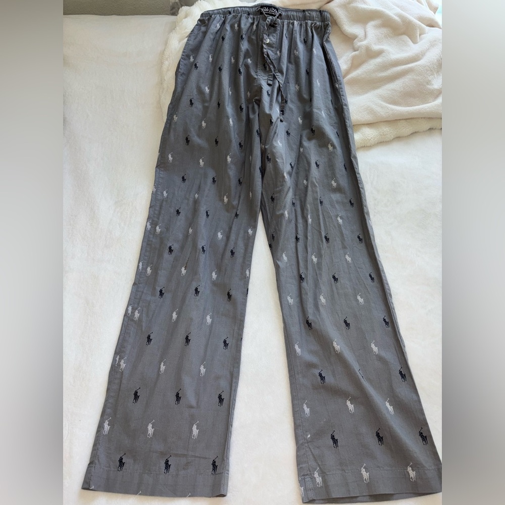 polo ralph lauren gray pajama pants